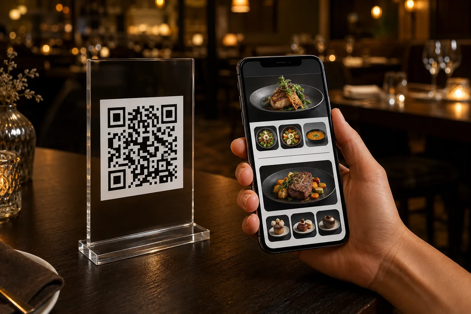 Cartas con QR, en uso